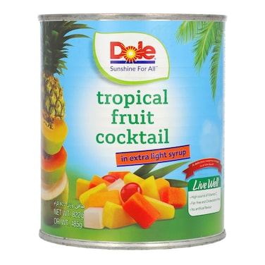 Dole Tropical Fruit Cocktail in extra light syrup 822g