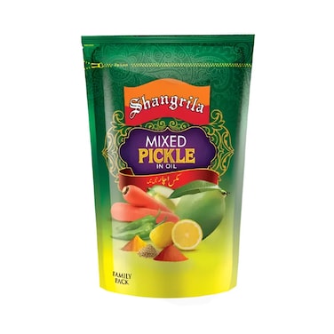 Shangrila Mixed Pickle In Oil Plastic Pouch Family Pack