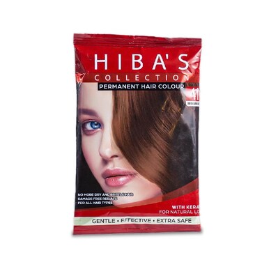 Hiba's Collection Hair Color 4N Medium Brown Sachet 20ml