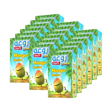 Raw'a Junior Long Life Mango Nectar 125mlx18 Pieces