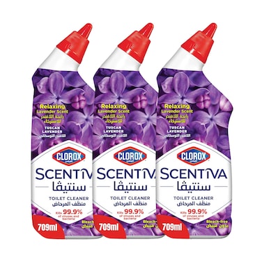 Clorox Scentiva Toilet Cleaner Lavender 709mlx3pieces