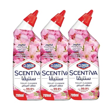 Clorox Scentiva Toilet Cleaner Blossom 709mlx3pieces