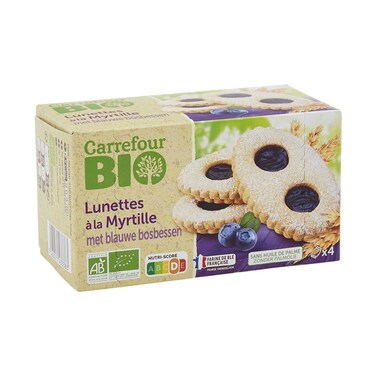 Carrefour Bio Blueberry Lunette Biscuits 200g