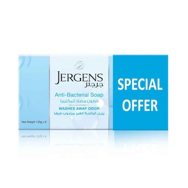 Jergens Anti Bacterial Soap 125grx6pieces
