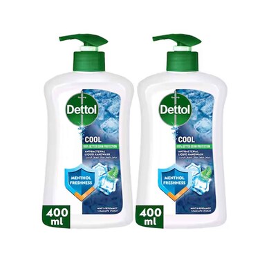 Dettol Cool Liquid Handwash Pump Mint &amp; Bergamot Scent 400mlx2 pieces