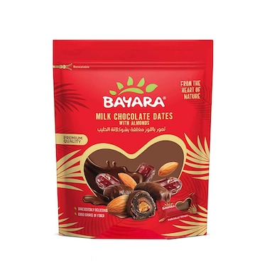 Bayara Milk Chocolate Dates With Almond 250gr