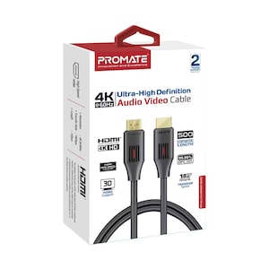 Promate Ultra-High Definition 4K@60Hz HDMI Audio Video Cable ,500CM