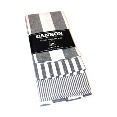 Kitchen Dish Towel 3 Pieces Set Black