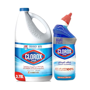 Clorox Bleach 3.78L+ Toilet Cleaner  With Bleach 709ml