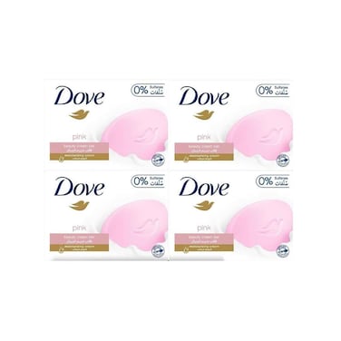 دوف صابونة وردية 125 جم × 4 قطع