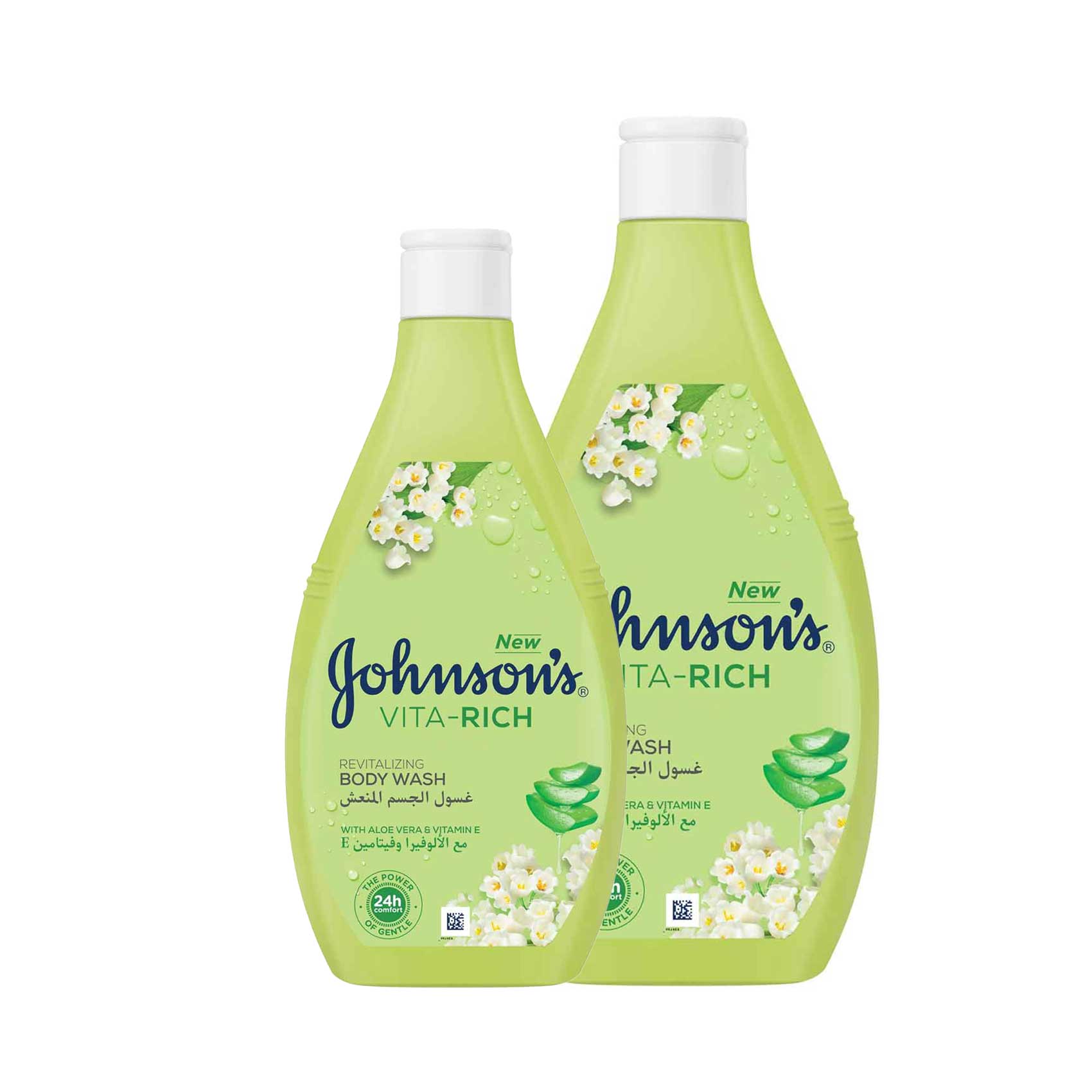 Johnson's Vita-Rich Pampering Body Wash Assorted 400ml+250ml
