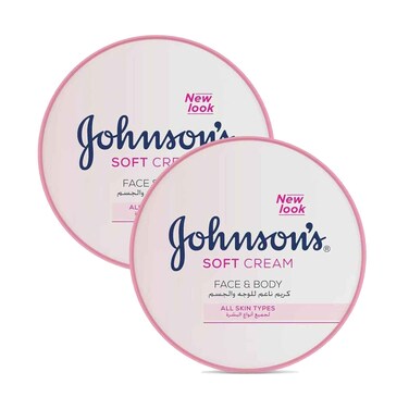 Johnson's 24H Moisture Soft Cream 200mlx2 Pieces