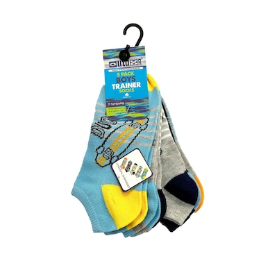 جوارب رياضية للأولاد للأنشطة الخارجية، 5 أزواج، متنوعة (لا يوجد استرداد أو استبدال للمنتجات الصحية)