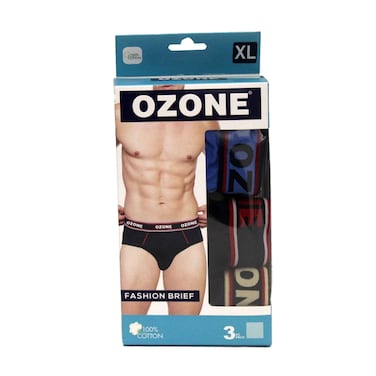 Ozone Mens Brief 3 Pieces Fashion Size XL