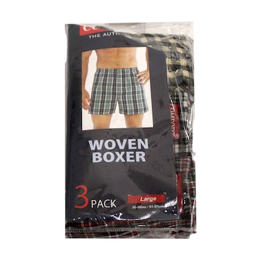 Mens Woven Boxer X3 Comforter Size-L