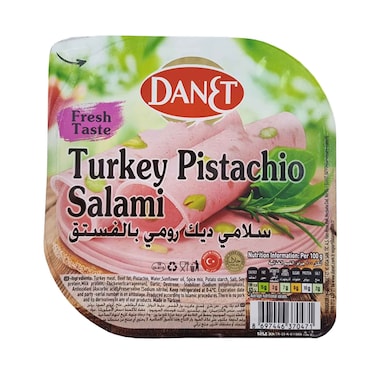 Danet Sliced Pistachio Turkey Salami 60g