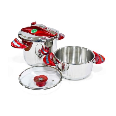 طنجرة ضغط فاليز تويست كومبو 7 لتر + 4 لتر