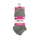 Creative Ladies Ankle Socks 5 Pairs Grey (No Refund/Exchange for Hygienic Item)