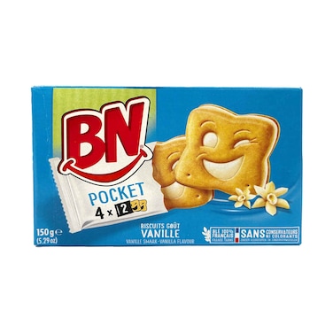 United Biscuit BN Pocket Vanilla Flavour Biscuit 150g