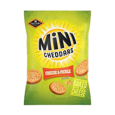 Jacob's Mini Cheddar With Cheese &amp; Pickles Flavour 90g