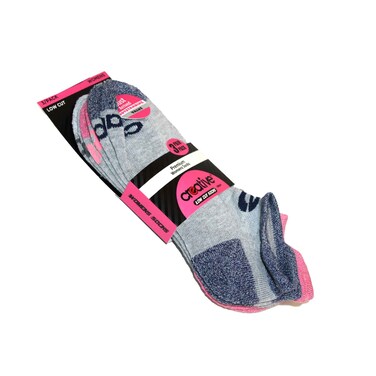 Creative Ladies Low Cut Socks 3 Pairs DBW07 Assorted No Refund/Exchange for Hygienic Item