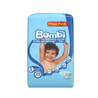 Sanita Bambi Baby Diapers 74 Diapers