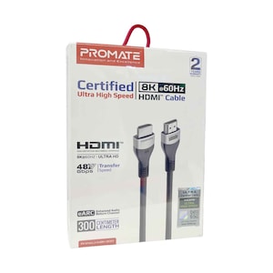 Promate Ultra-High Definition 4K@60Hz HDMI Audio Video Cable ,3M | PRIMELINK8K-300