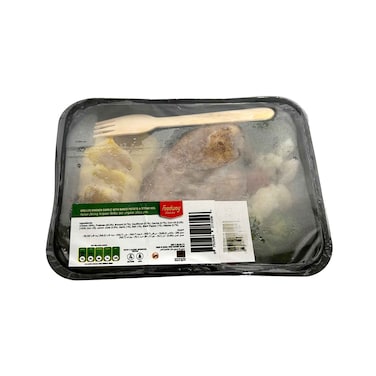 Grilled Chicken Garlic With Baked Potatoes &amp; Steamed Vegetables