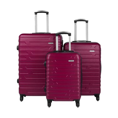 Love Poll Hard Case Trolley 4 Wheels 3 Pieces Set Assorted
