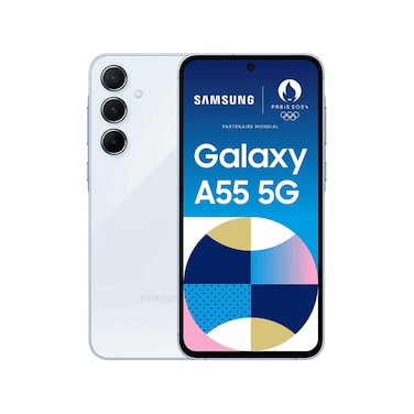 Samsung Smartphone A55 5G 256GB Storage,8GB RAM Ice Blue