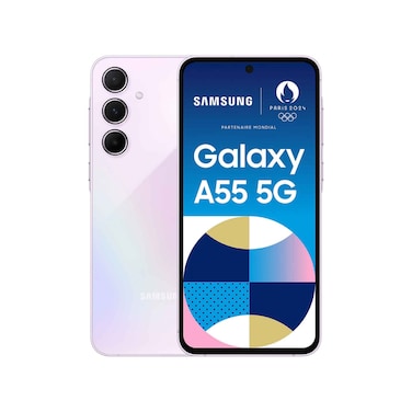 Samsung Smartphone A55 5G 256GB Storage,8GB RAM Lilac