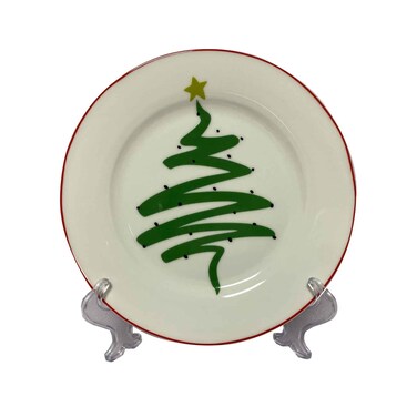 صحون حلويات موسمية من بورسلين عظم 19 سم