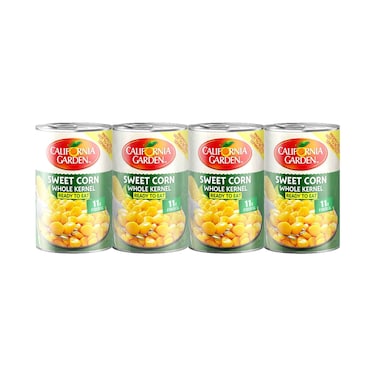 حدائق كاليفورنيا ذرة حلوة كاملة 400 جرام × 4 قطع