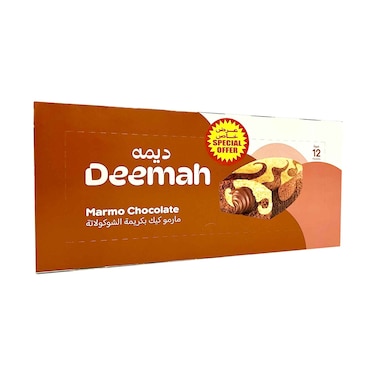 Deemah Marmo Cake With Choco 37gx12 Pieces
