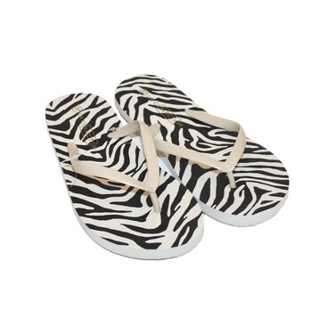 Women Flip Flops Printed Zebra