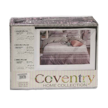 Coventry Home Collection Printed Bed Set, Double Size Assorted