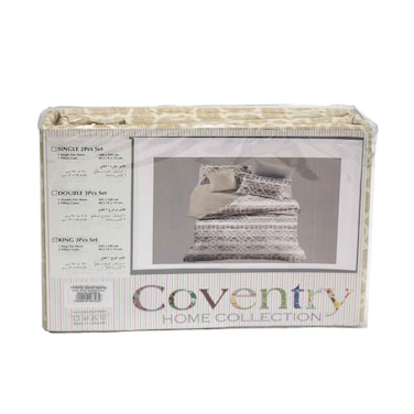 Coventry Home Collection Printed Bed Set, King Size Assorted