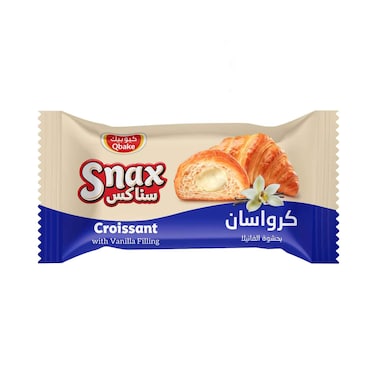 كيو بيك سناكس كرواسون بحشوة الفانيليا 60 جرام