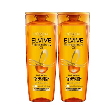 L'Oreal Paris Elvive Extra Ordinary Oil Normal Shampoo 400mlx2 Pieces