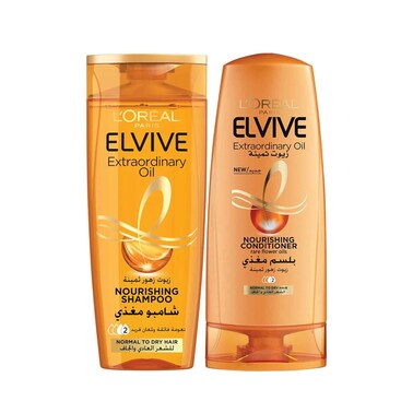 L'Oreal Paris Elvive Oil Normal Shampoo 400ml + Conditioner 360ml