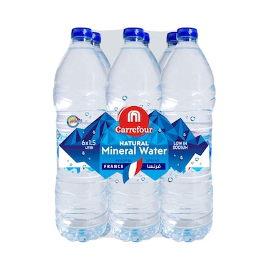 Maf Carrefour Natural Mineral Water 1.5Lx6 Pieces