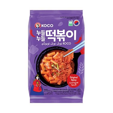 Koco Noodle Toppoki Spicy Original 236g