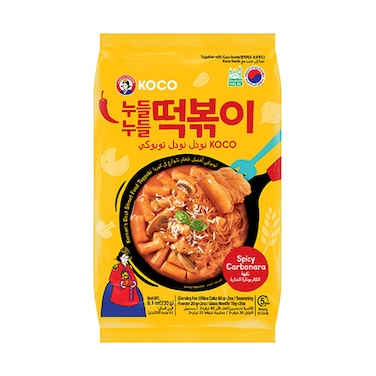 Koco Noodle Toppoki Spicy Carbonara Flavor 230g