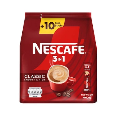 Nescafe 3 In 1 Pouch 20gx40pieces