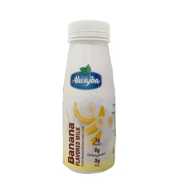 Alwajba Banana Flavored Milk Drink 200ml