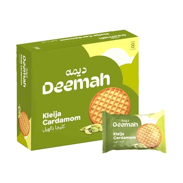 Deemah Kleija Biscuits With Cardamom 62gx8 Pieces