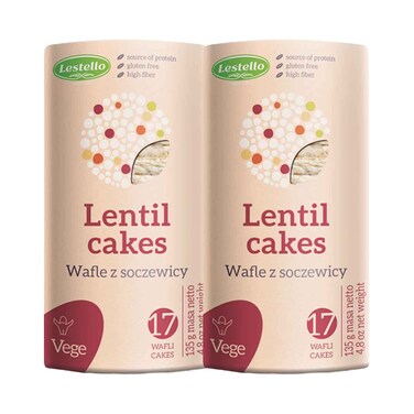 Lestello Organic Lentil Cakes 135gx2 Pieces