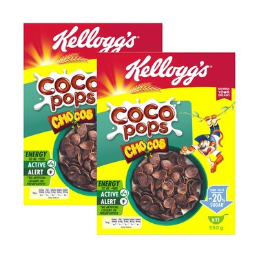 Kellogg's Coco Pops Chocos Cereal 330gx2 Pieces