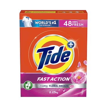مسحوق غسيل تايد أوتوماتيك سريع الذوبان داوني فلورال بريز 2.25 كجم