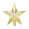 Seasonal 20cm Gold Plastic Tree Topper